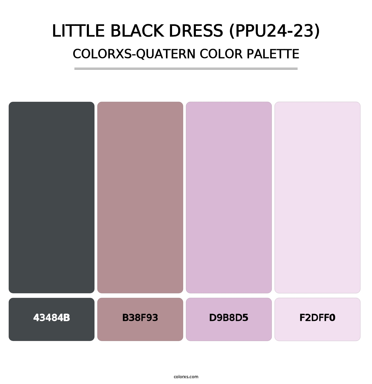 Little Black Dress (PPU24-23) - Colorxs Quatern Palette