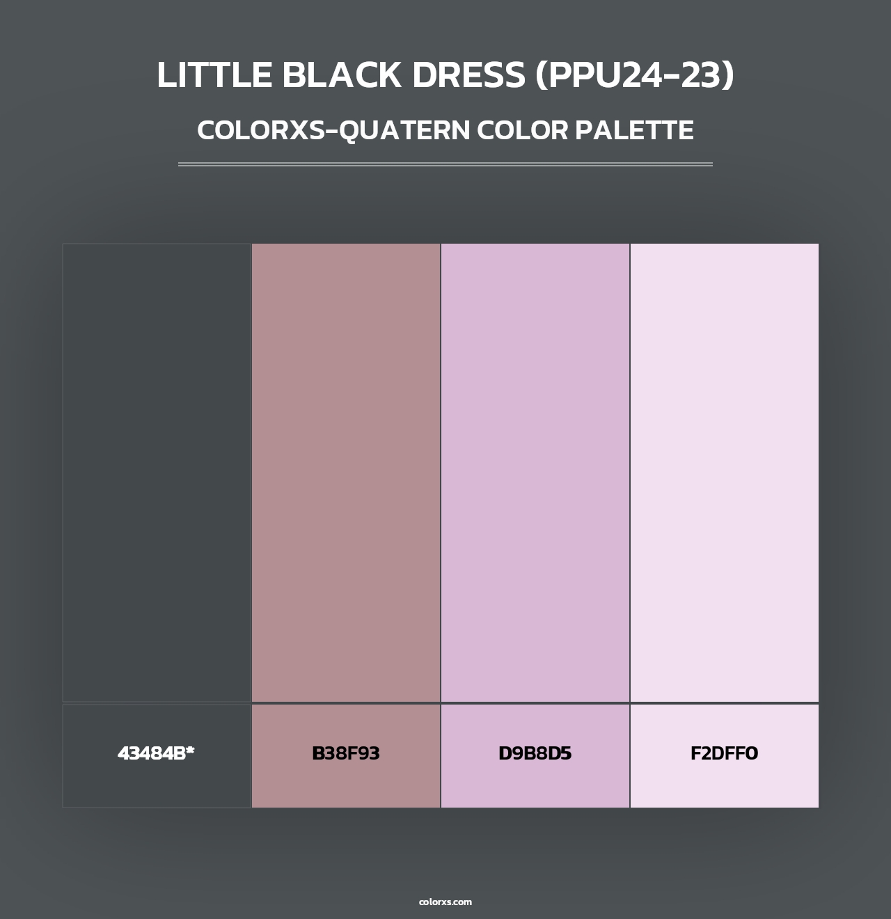 Little Black Dress (PPU24-23) - Colorxs Quad Palette