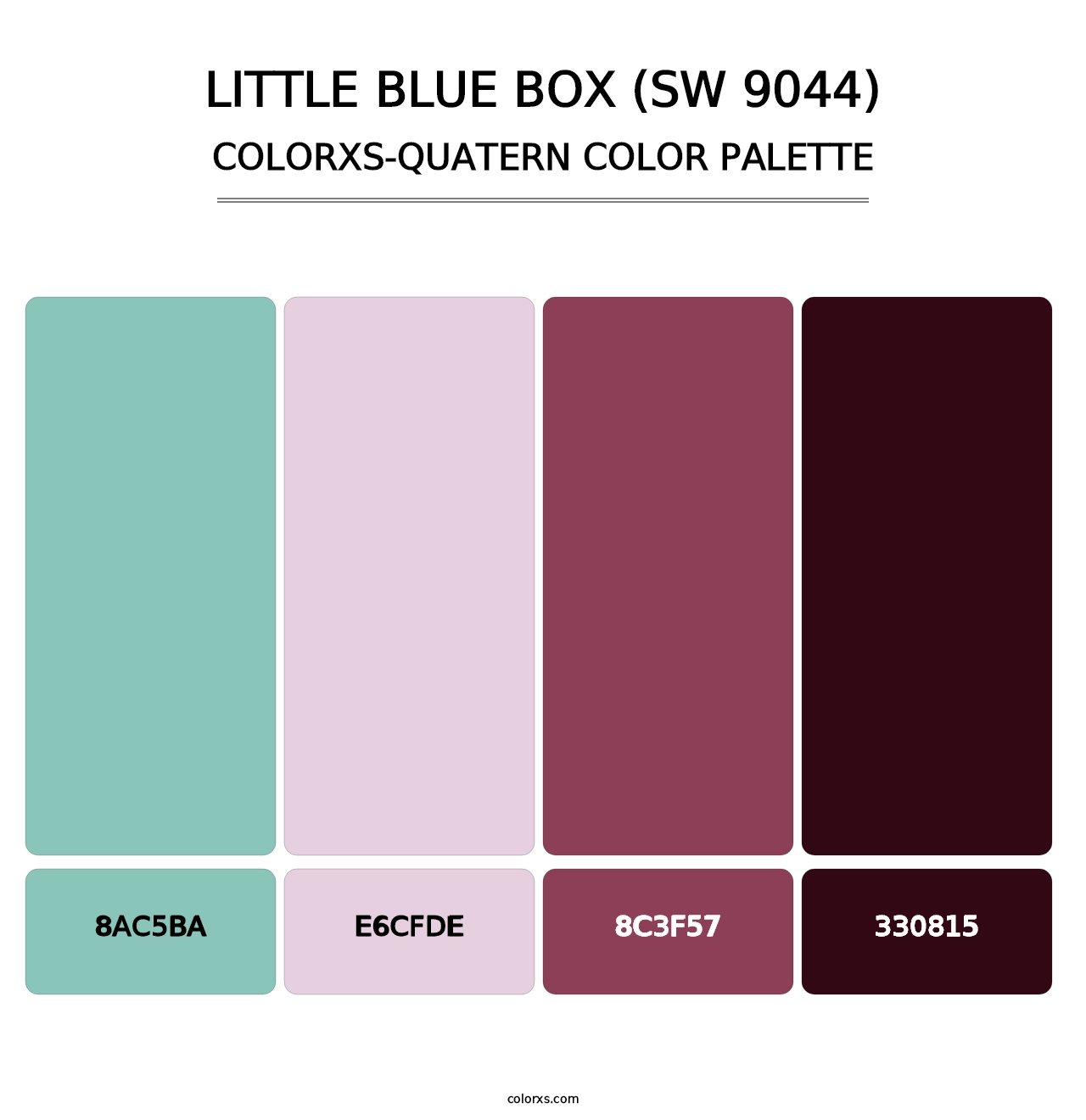 Little Blue Box (SW 9044) - Colorxs Quatern Palette