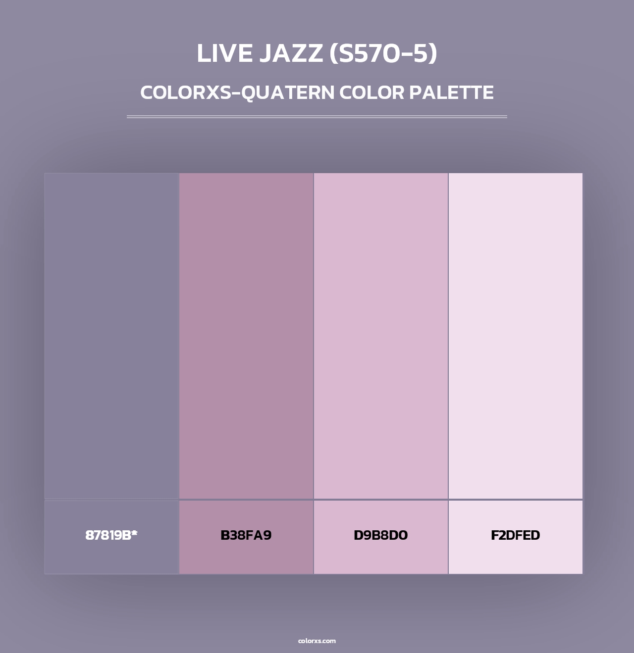 Live Jazz (S570-5) - Colorxs Quad Palette
