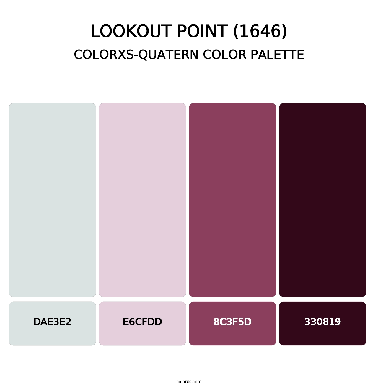 Lookout Point (1646) - Colorxs Quatern Palette