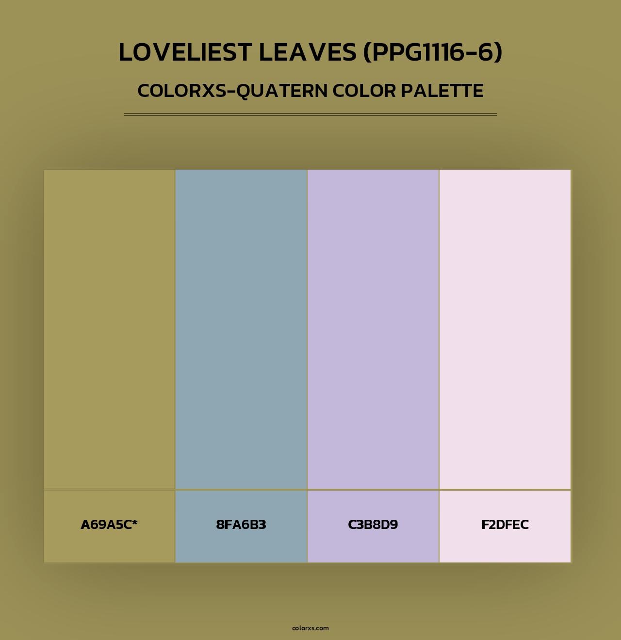 Loveliest Leaves (PPG1116-6) - Colorxs Quad Palette
