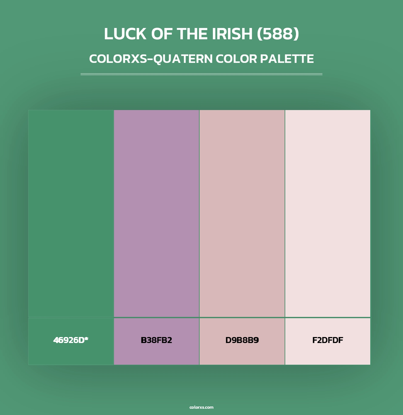 Luck of the Irish (588) - Colorxs Quad Palette