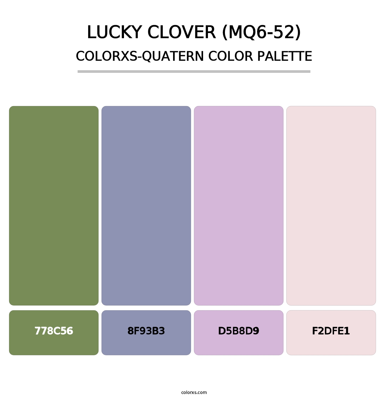 Lucky Clover (MQ6-52) - Colorxs Quatern Palette
