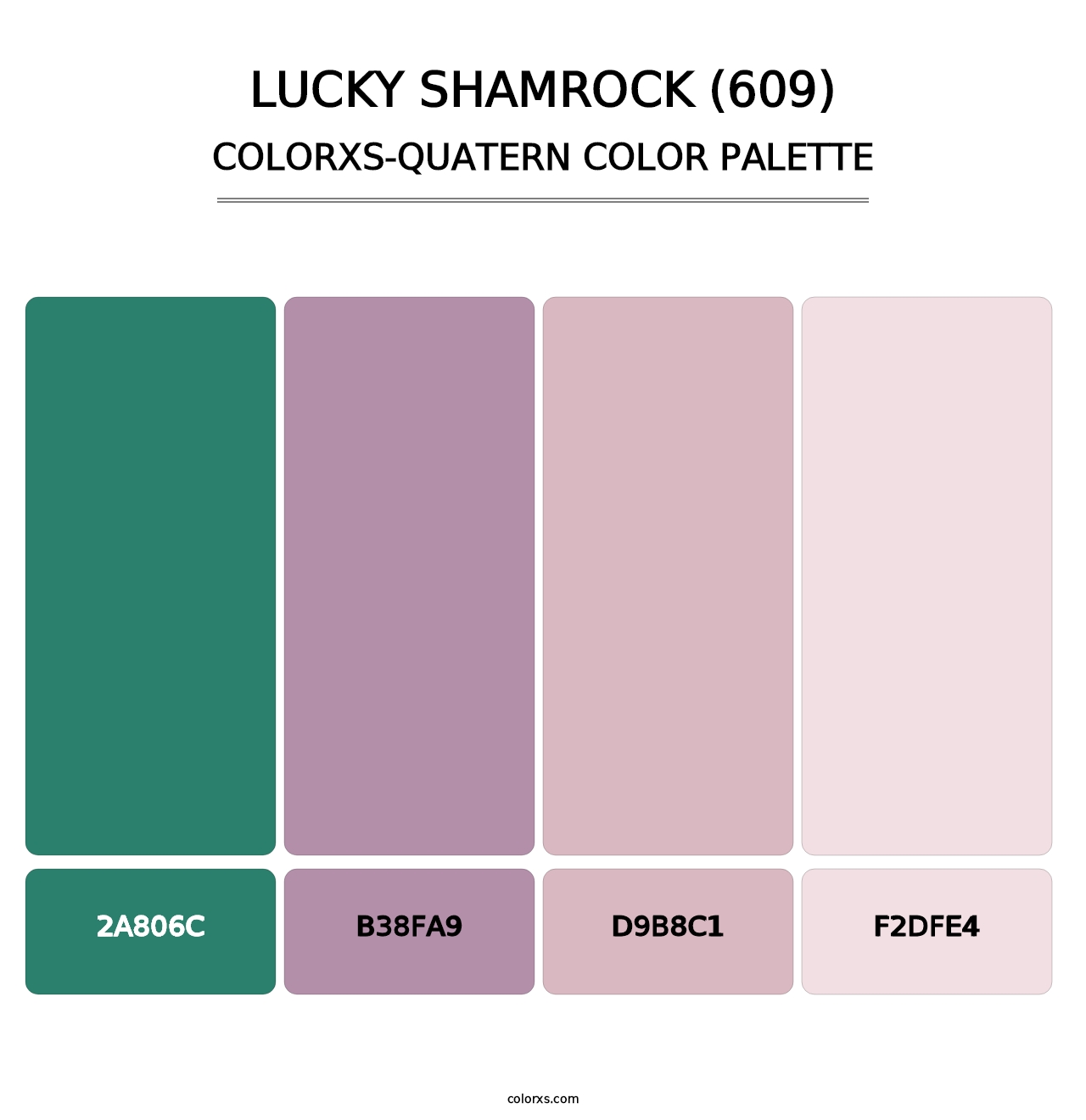Lucky Shamrock (609) - Colorxs Quatern Palette