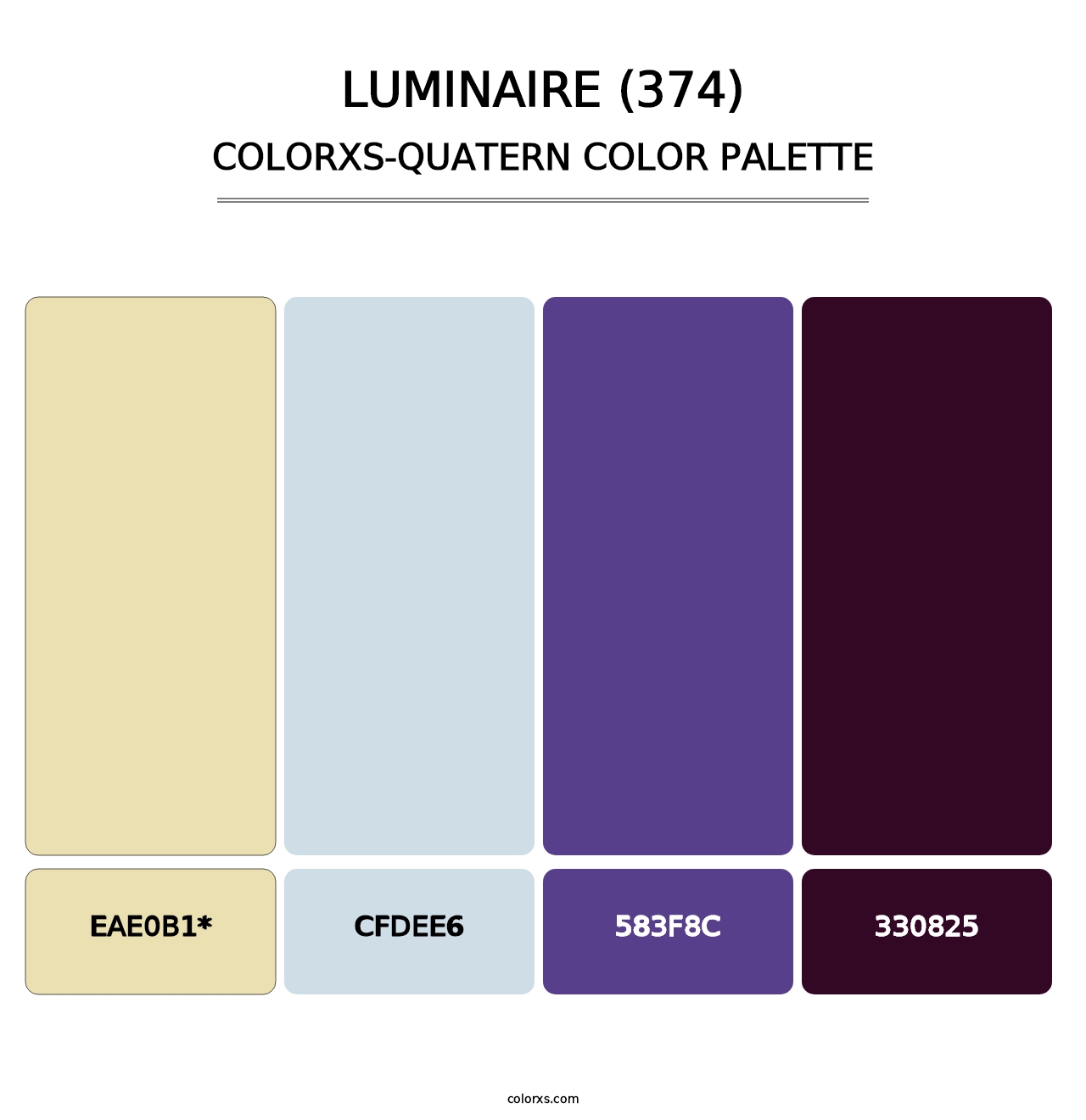 Luminaire (374) - Colorxs Quatern Palette