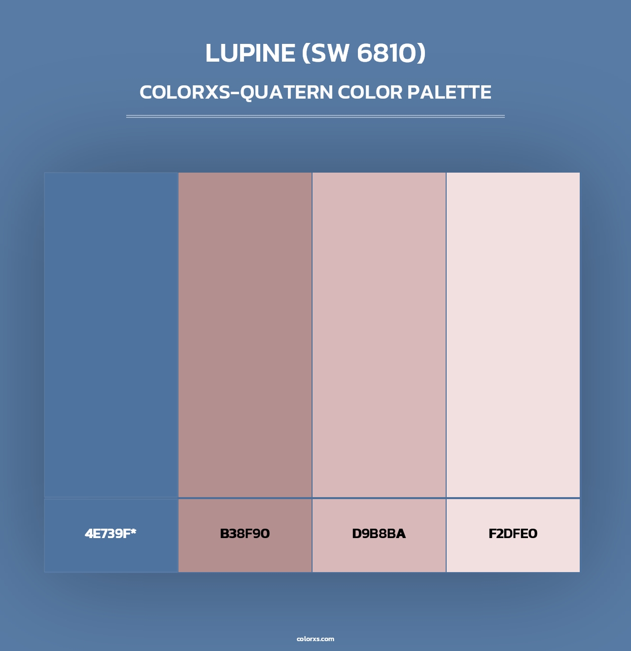 Lupine (SW 6810) - Colorxs Quad Palette