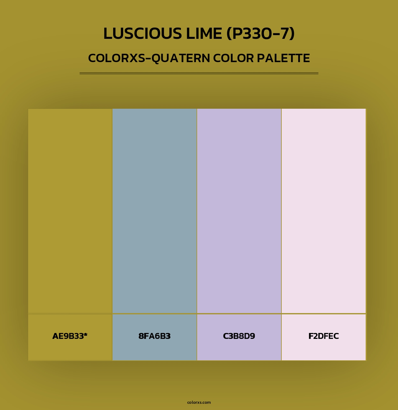 Luscious Lime (P330-7) - Colorxs Quad Palette