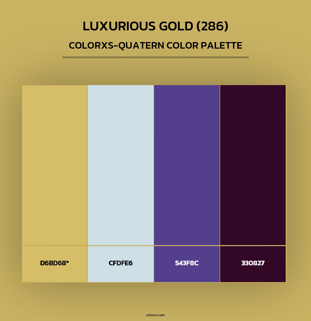 Luxurious Gold (286) - Colorxs Quad Palette