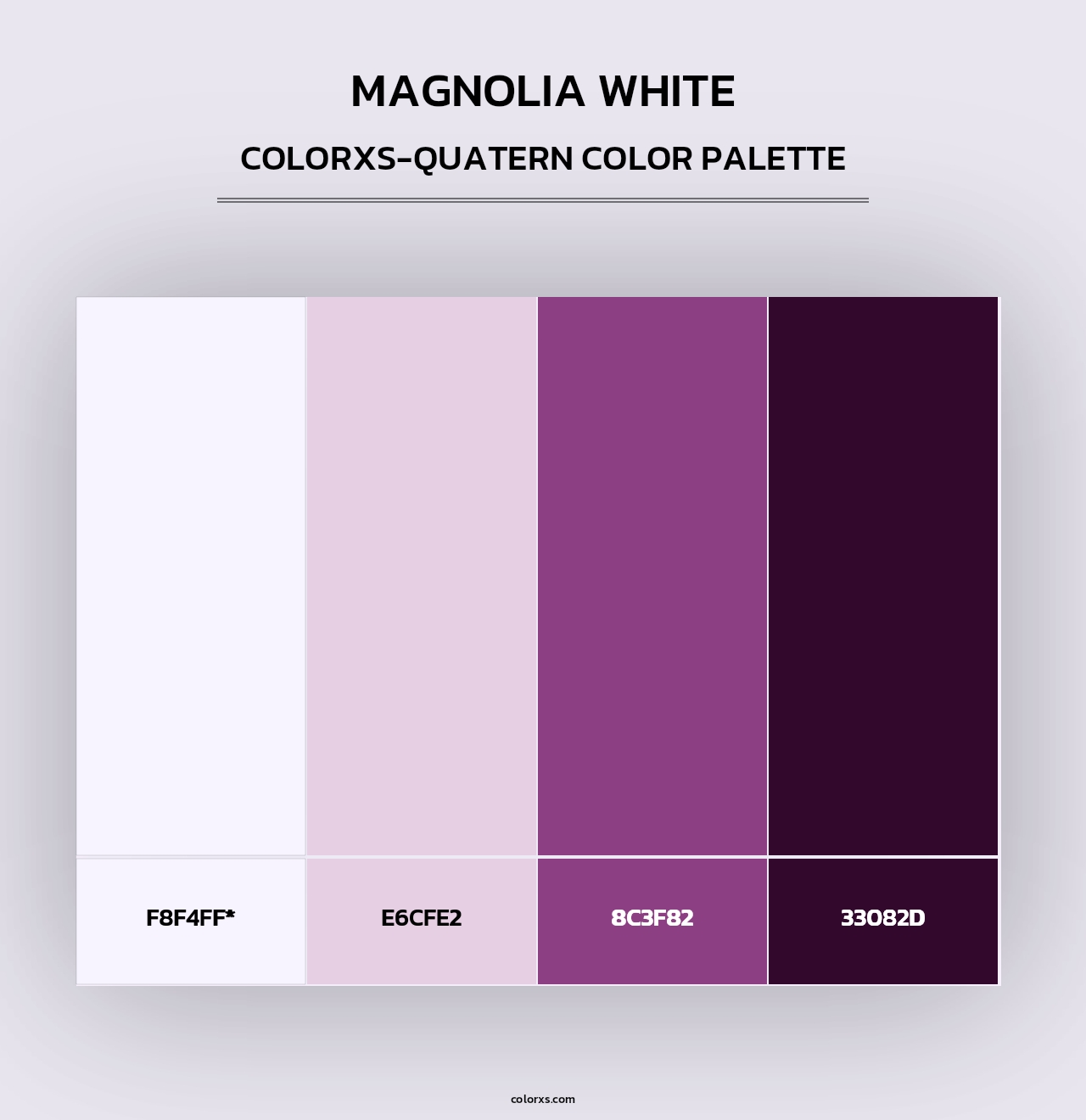 Magnolia White - Colorxs Quad Palette