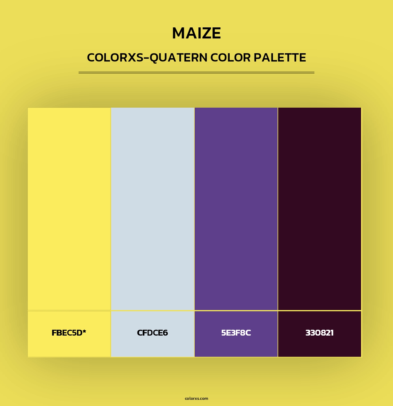Maize - Colorxs Quad Palette