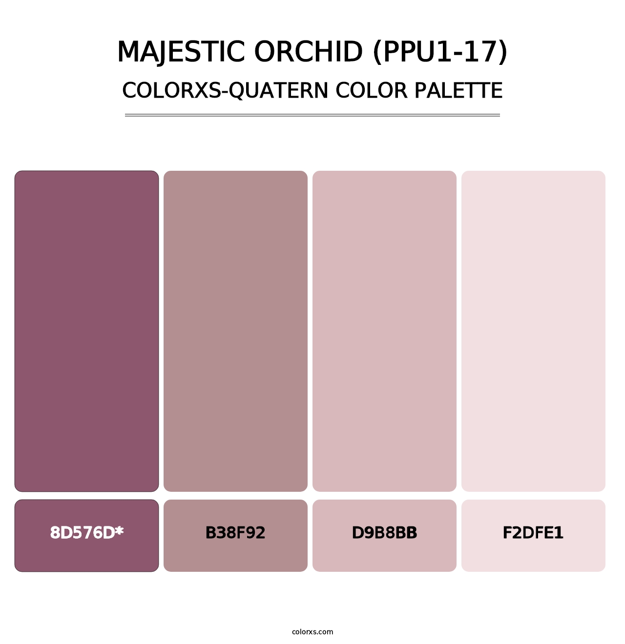Majestic Orchid (PPU1-17) - Colorxs Quatern Palette