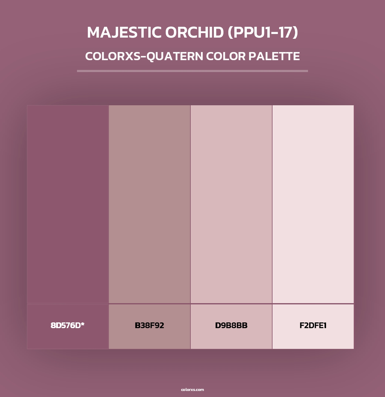 Majestic Orchid (PPU1-17) - Colorxs Quad Palette