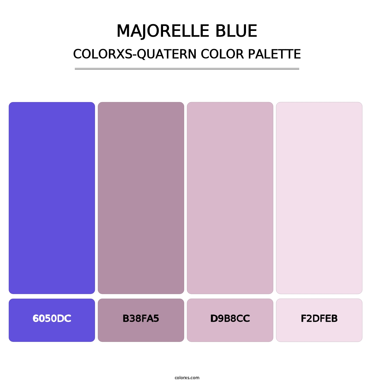 Majorelle Blue - Colorxs Quatern Palette