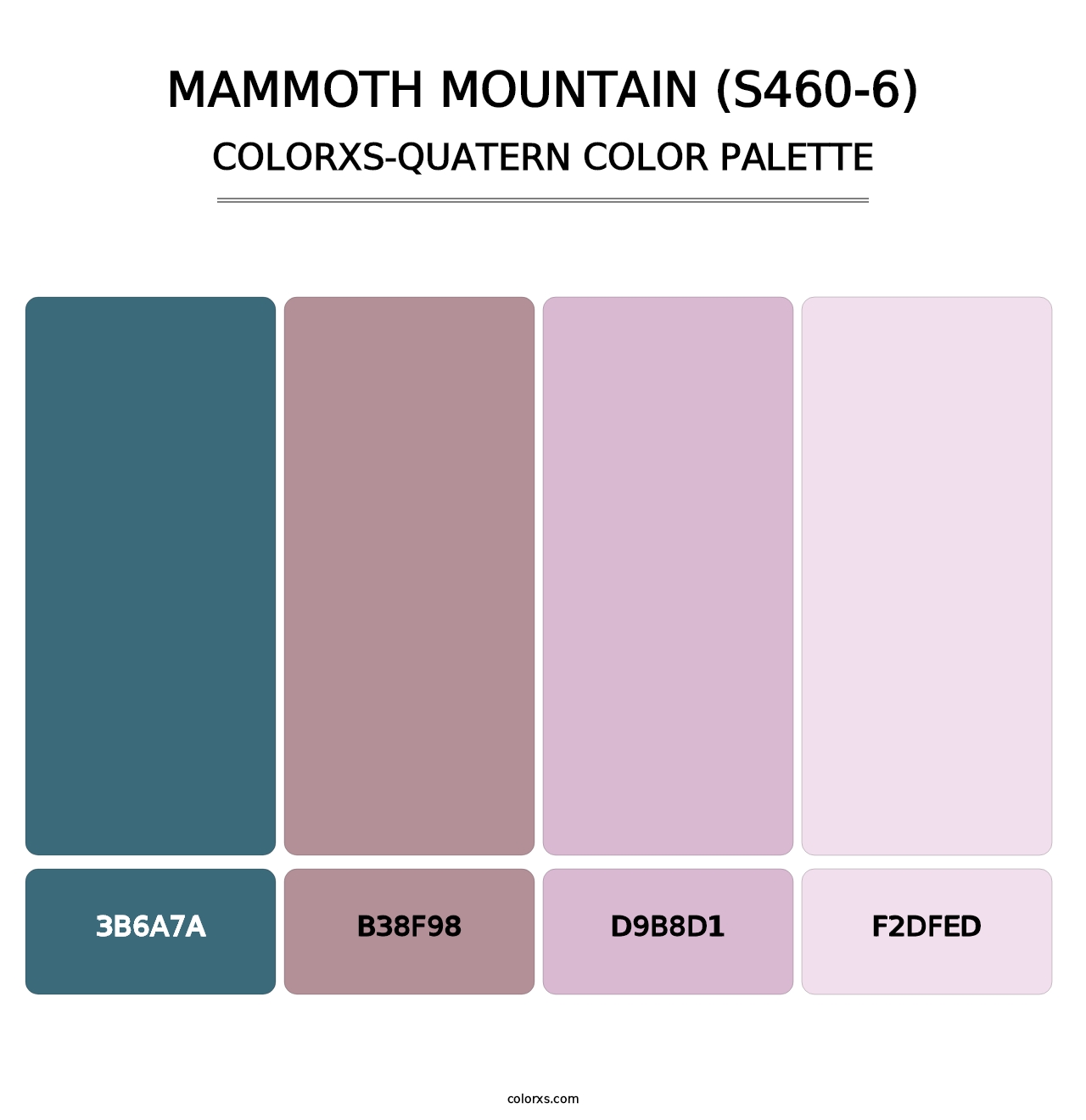 Mammoth Mountain (S460-6) - Colorxs Quatern Palette