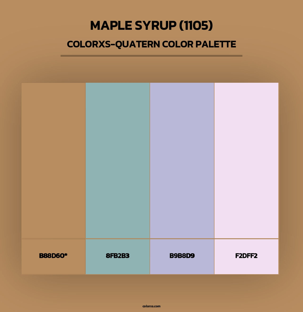 Maple Syrup (1105) - Colorxs Quad Palette
