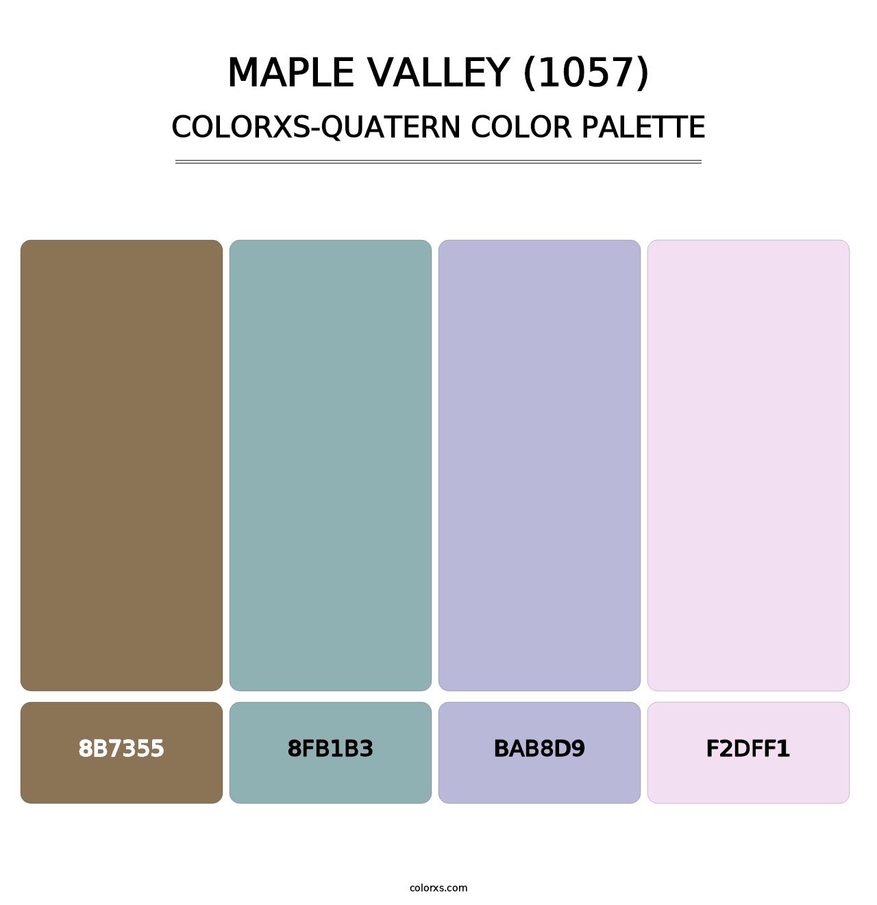 Maple Valley (1057) - Colorxs Quatern Palette