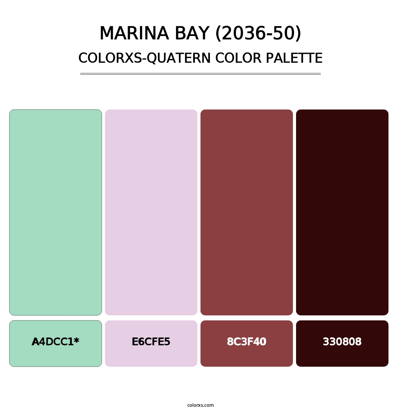 Marina Bay (2036-50) - Colorxs Quatern Palette