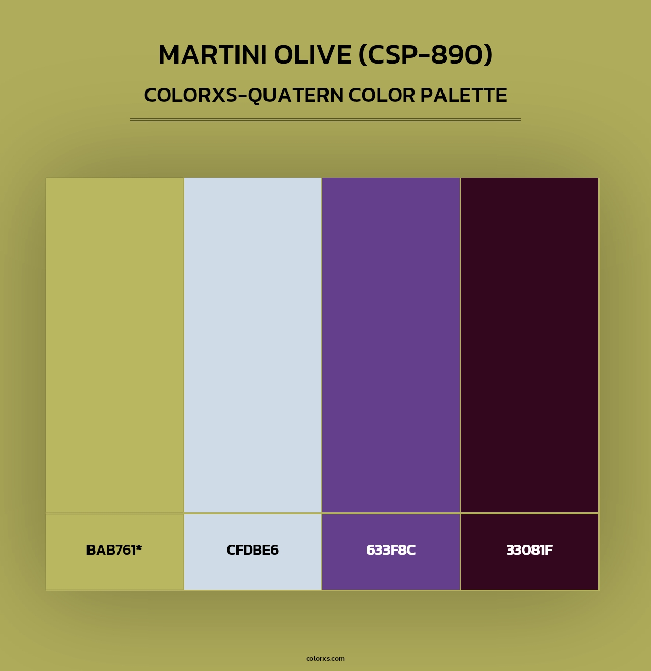Martini Olive (CSP-890) - Colorxs Quad Palette