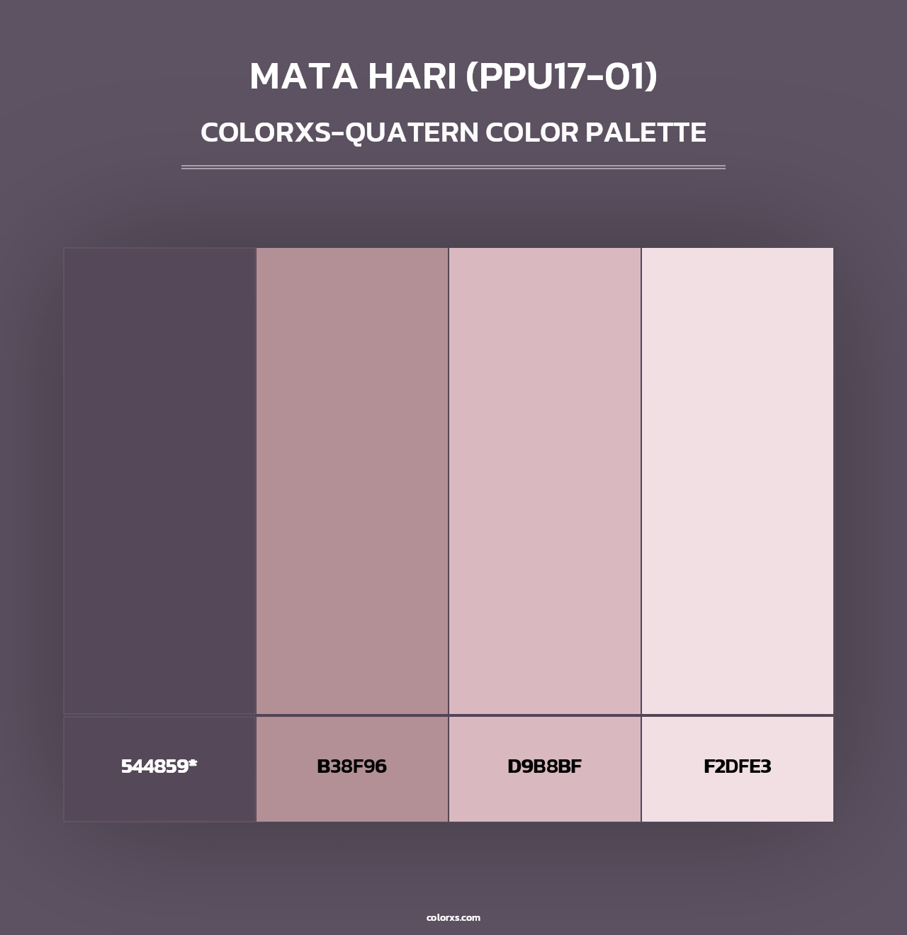 Mata Hari (PPU17-01) - Colorxs Quad Palette