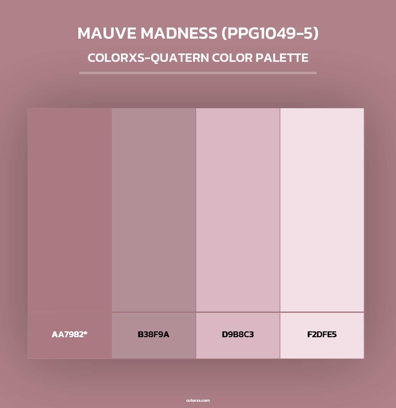 Mauve Madness (PPG1049-5) - Colorxs Quad Palette