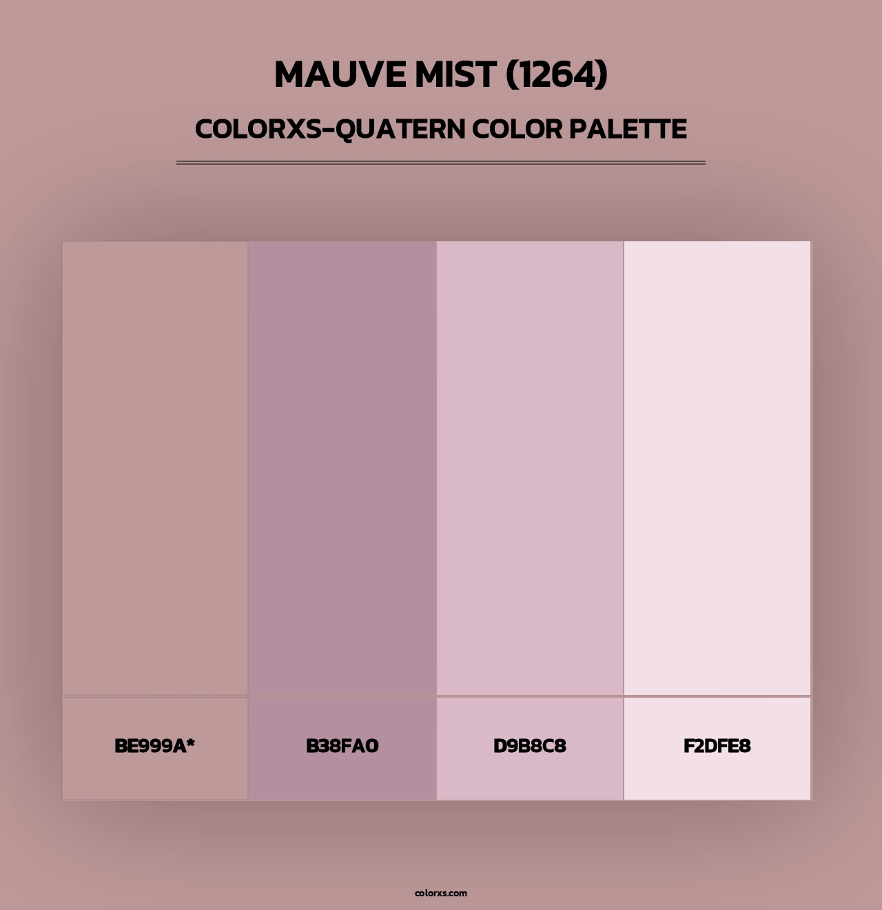 Mauve Mist (1264) - Colorxs Quad Palette