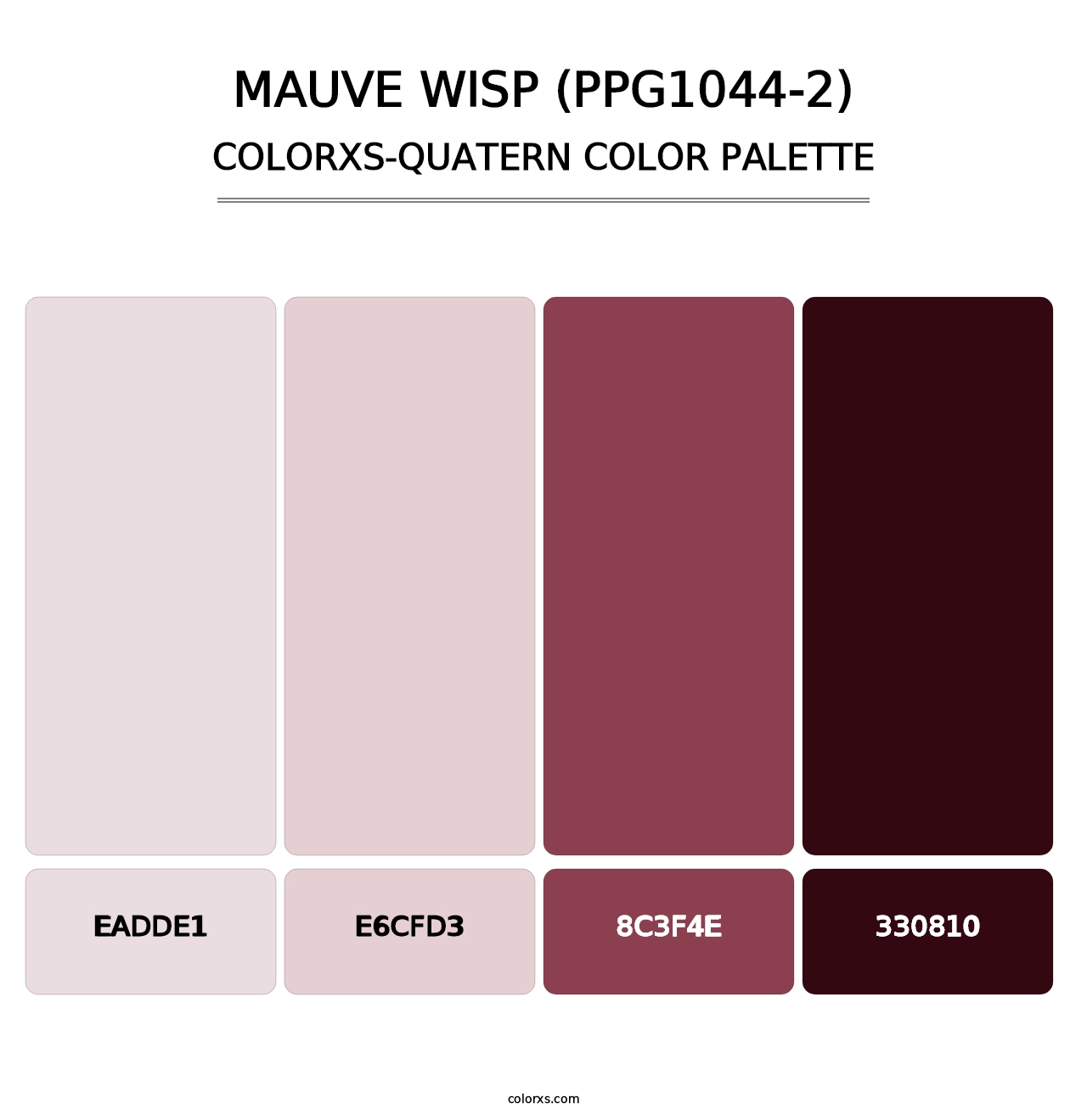 Mauve Wisp (PPG1044-2) - Colorxs Quatern Palette