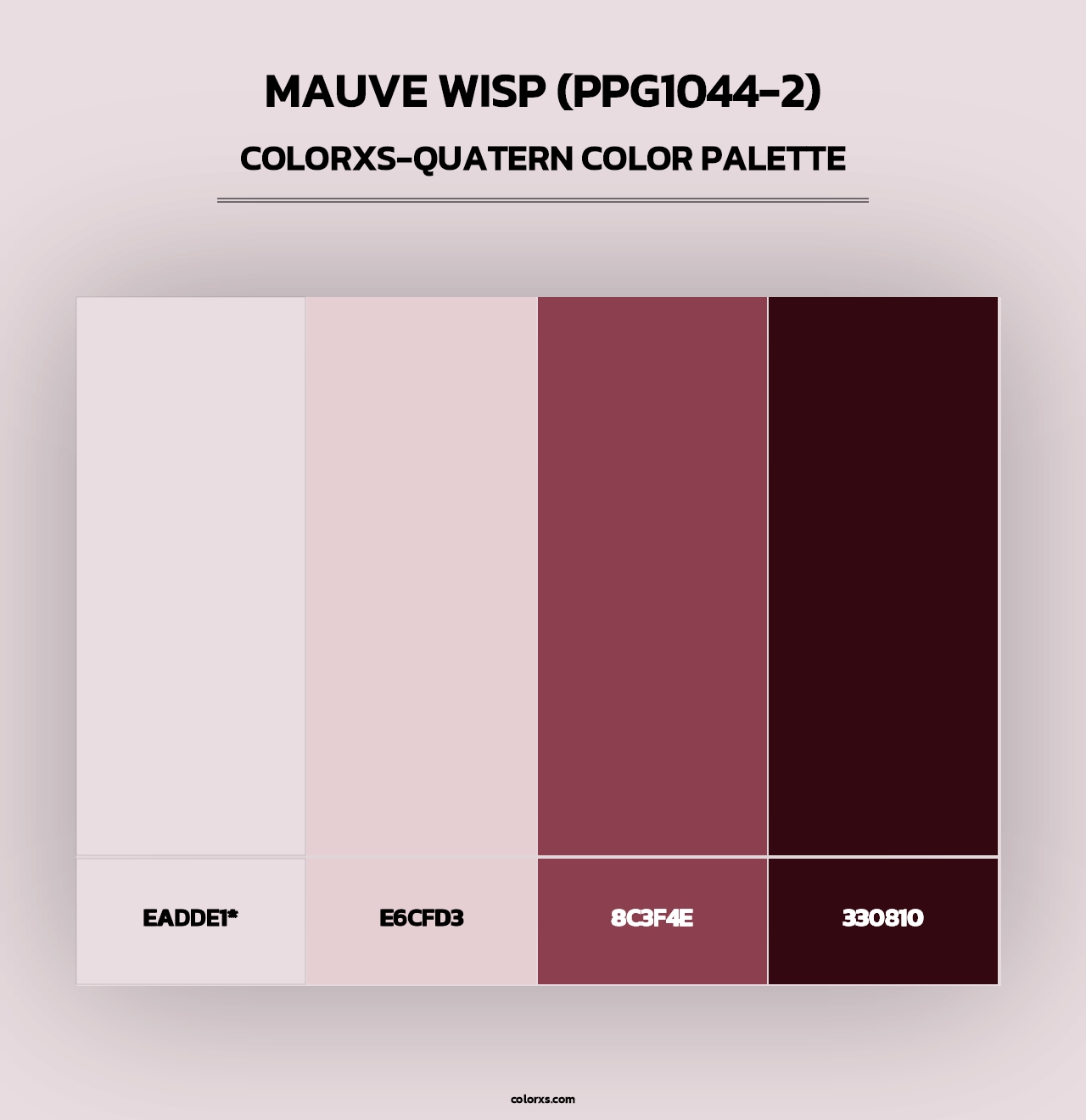 Mauve Wisp (PPG1044-2) - Colorxs Quad Palette
