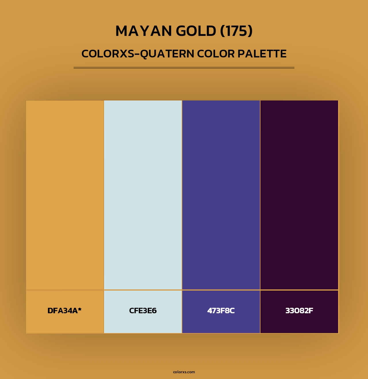 Mayan Gold (175) - Colorxs Quad Palette