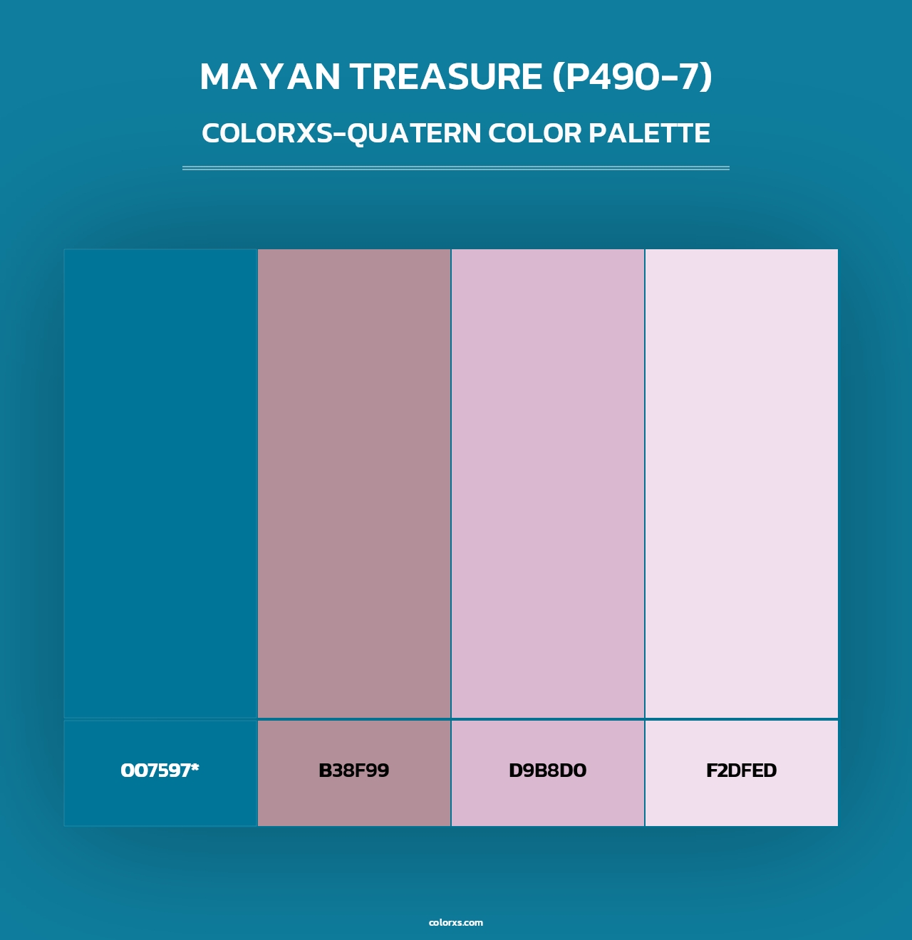 Mayan Treasure (P490-7) - Colorxs Quad Palette