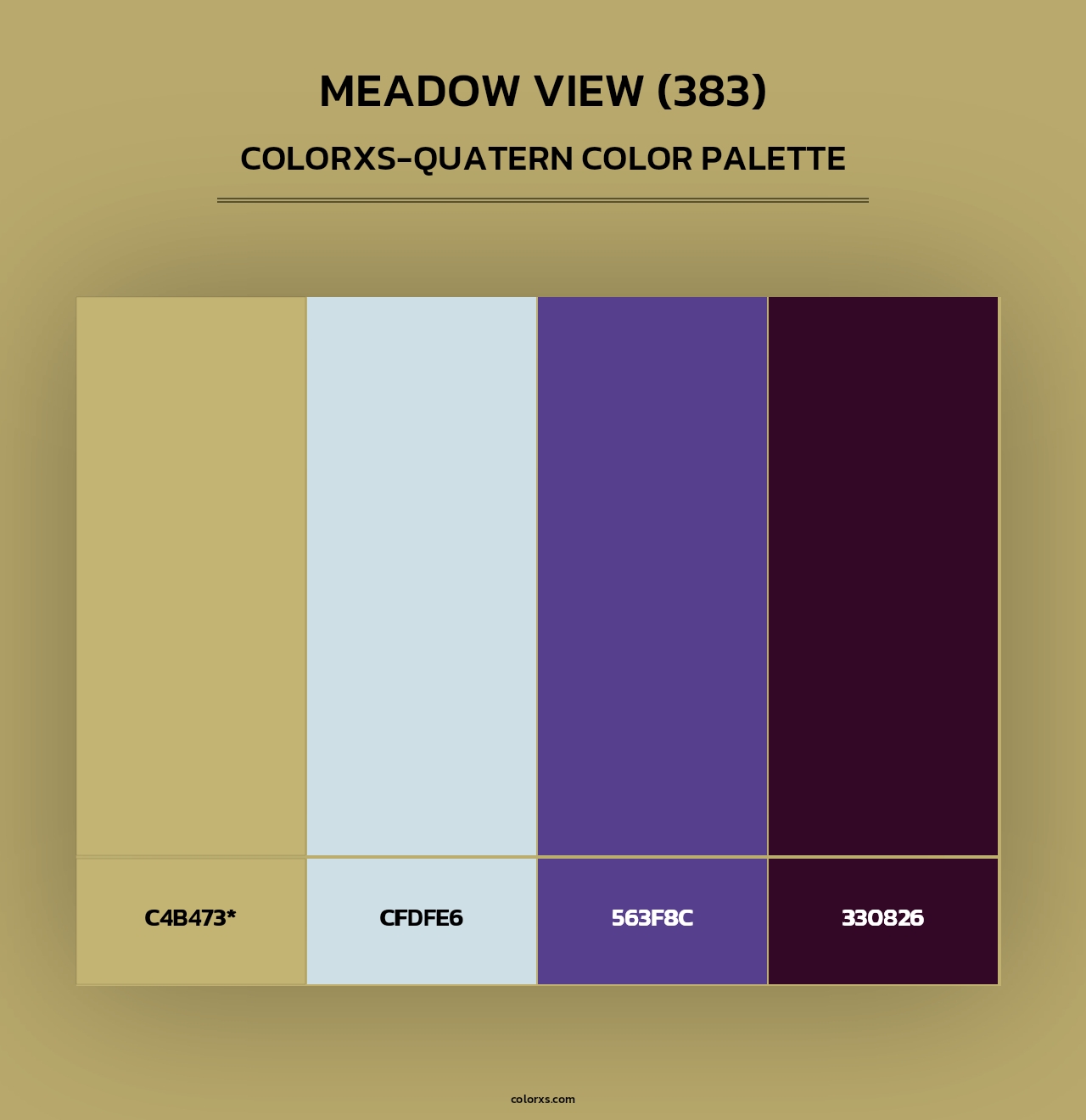 Meadow View (383) - Colorxs Quad Palette