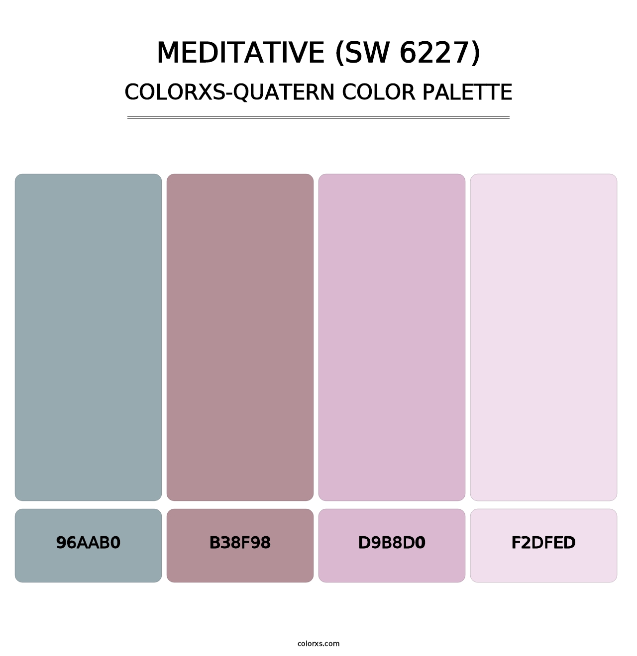 Meditative (SW 6227) - Colorxs Quatern Palette