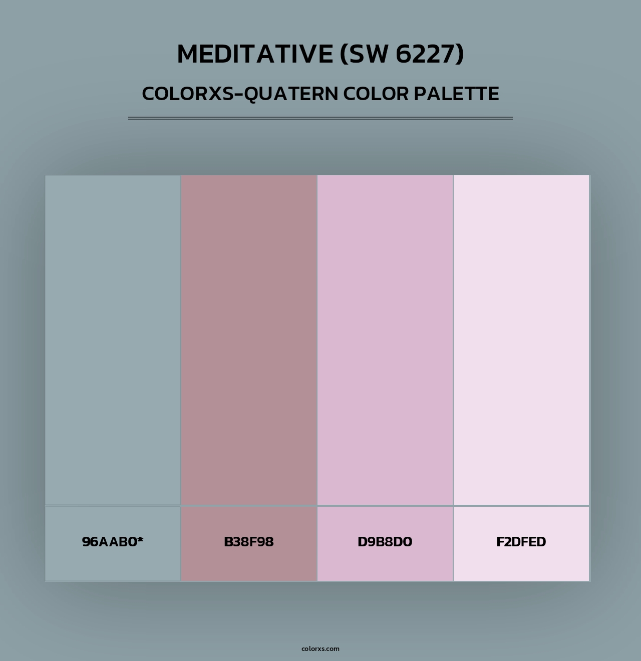 Meditative (SW 6227) - Colorxs Quad Palette