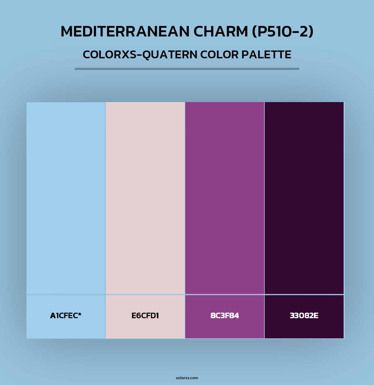Mediterranean Charm (P510-2) - Colorxs Quad Palette