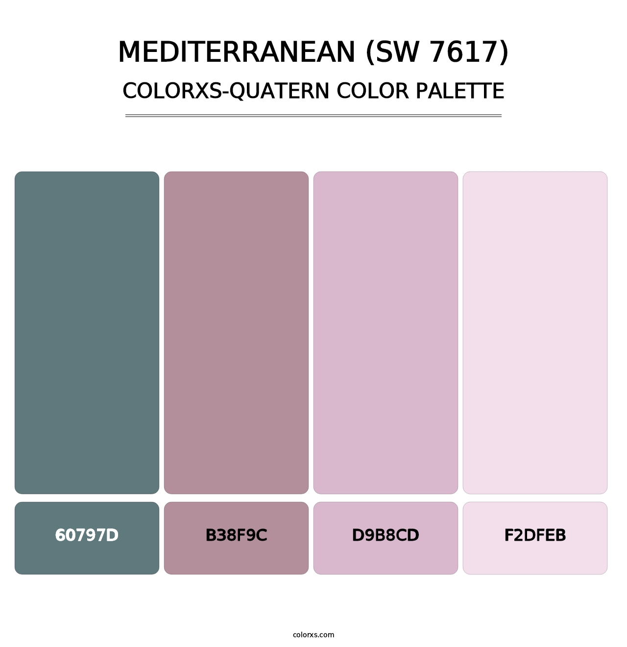 Mediterranean (SW 7617) - Colorxs Quatern Palette