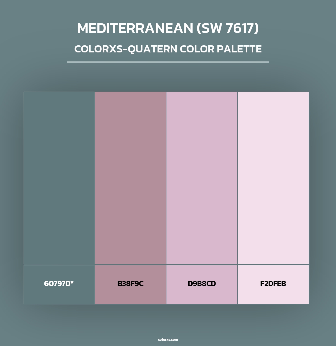 Mediterranean (SW 7617) - Colorxs Quad Palette