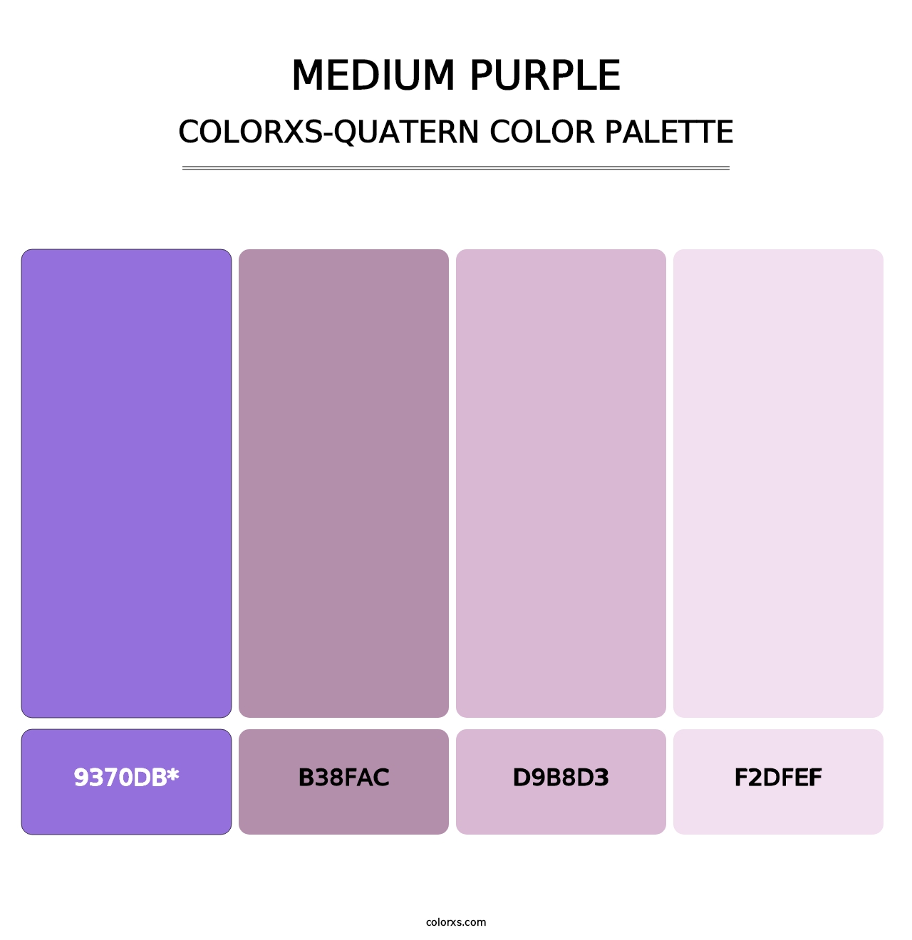 Medium Purple - Colorxs Quatern Palette