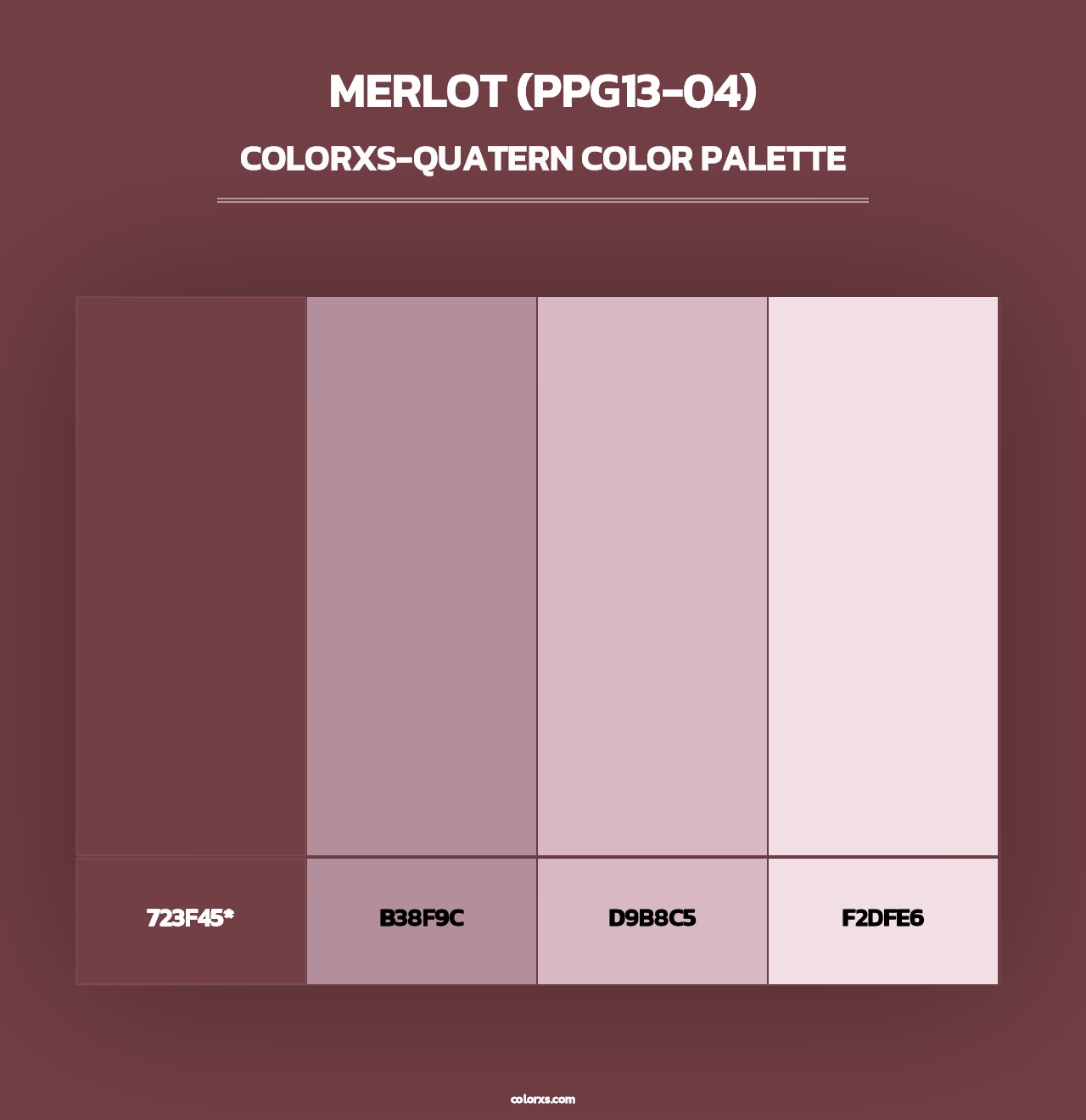 Merlot (PPG13-04) - Colorxs Quad Palette