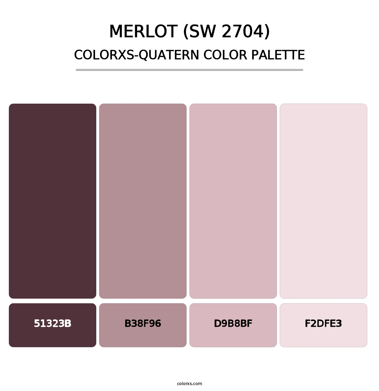 Merlot (SW 2704) - Colorxs Quatern Palette
