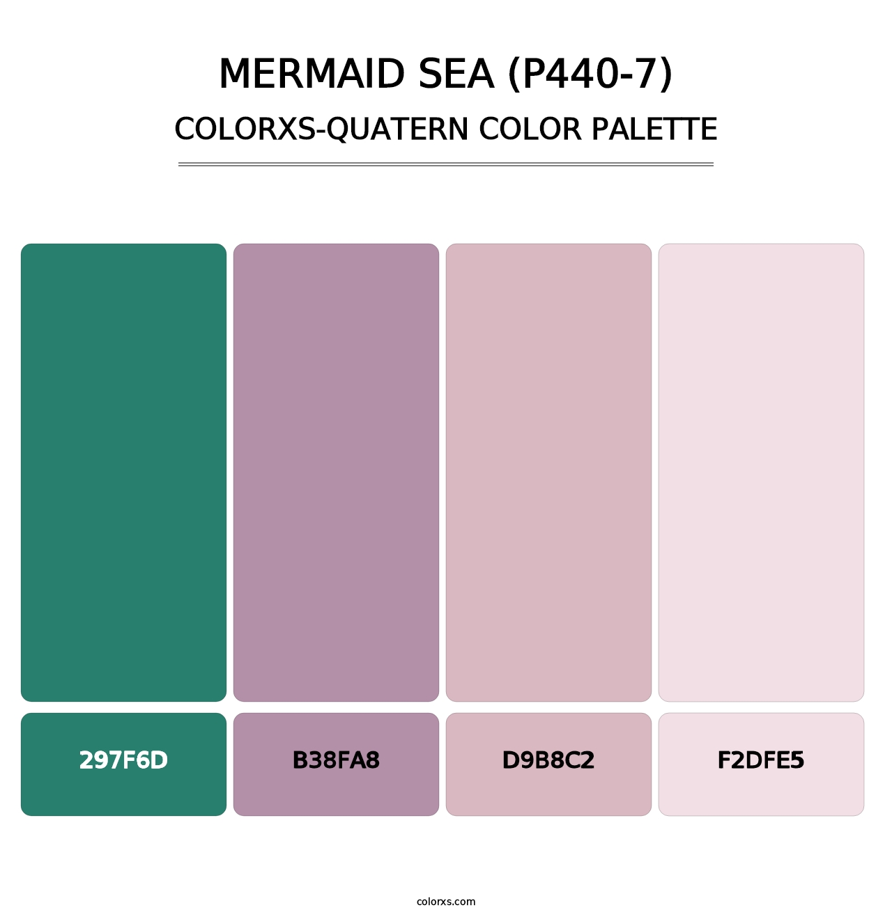 Mermaid Sea (P440-7) - Colorxs Quatern Palette