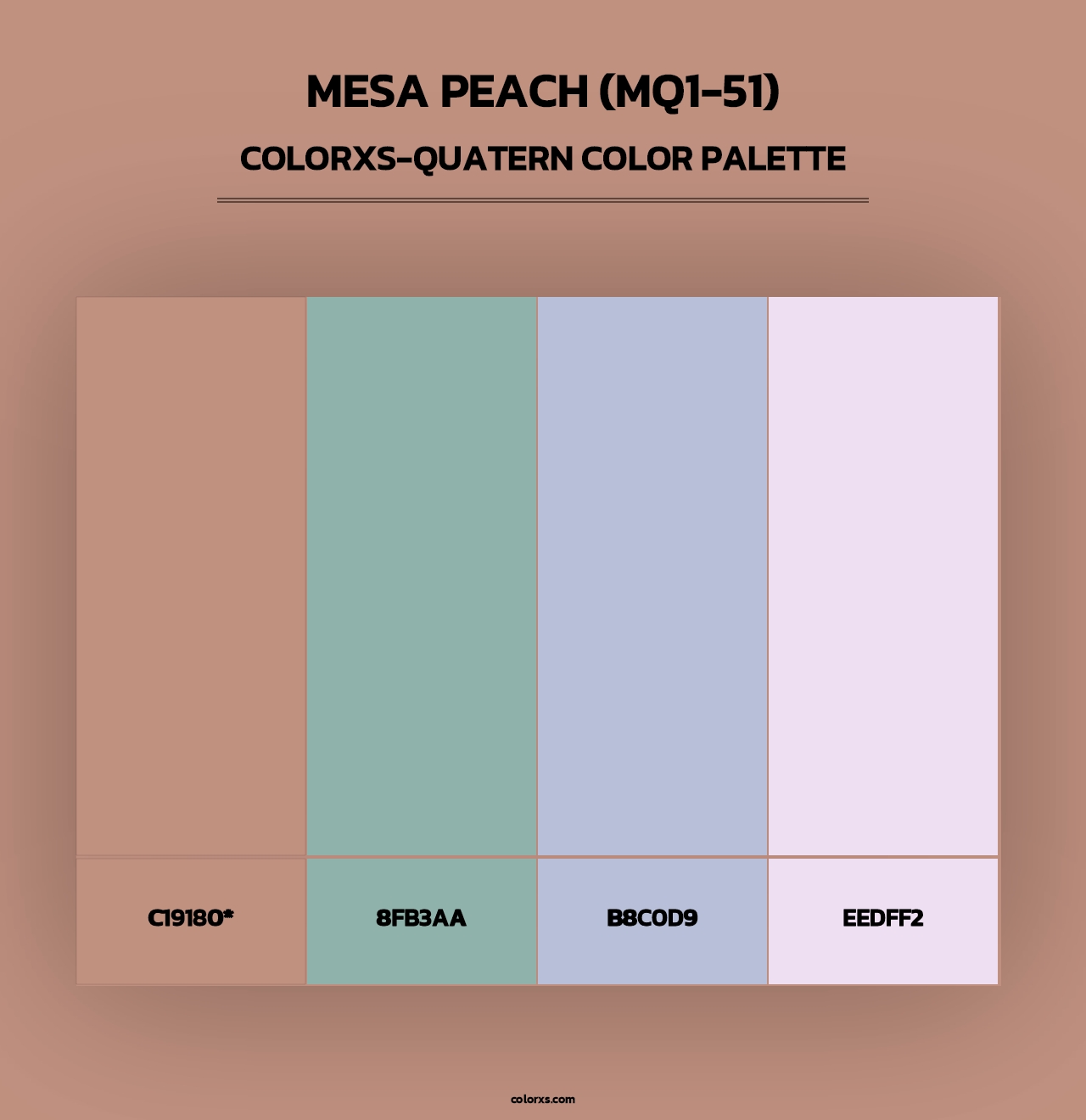 Mesa Peach (MQ1-51) - Colorxs Quad Palette