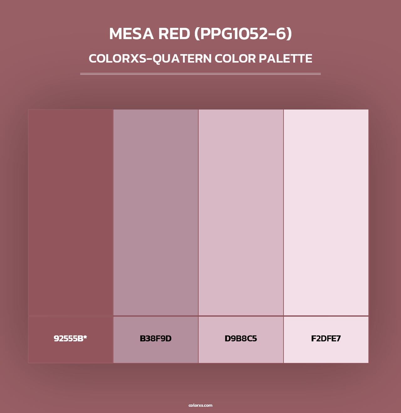 Mesa Red (PPG1052-6) - Colorxs Quad Palette