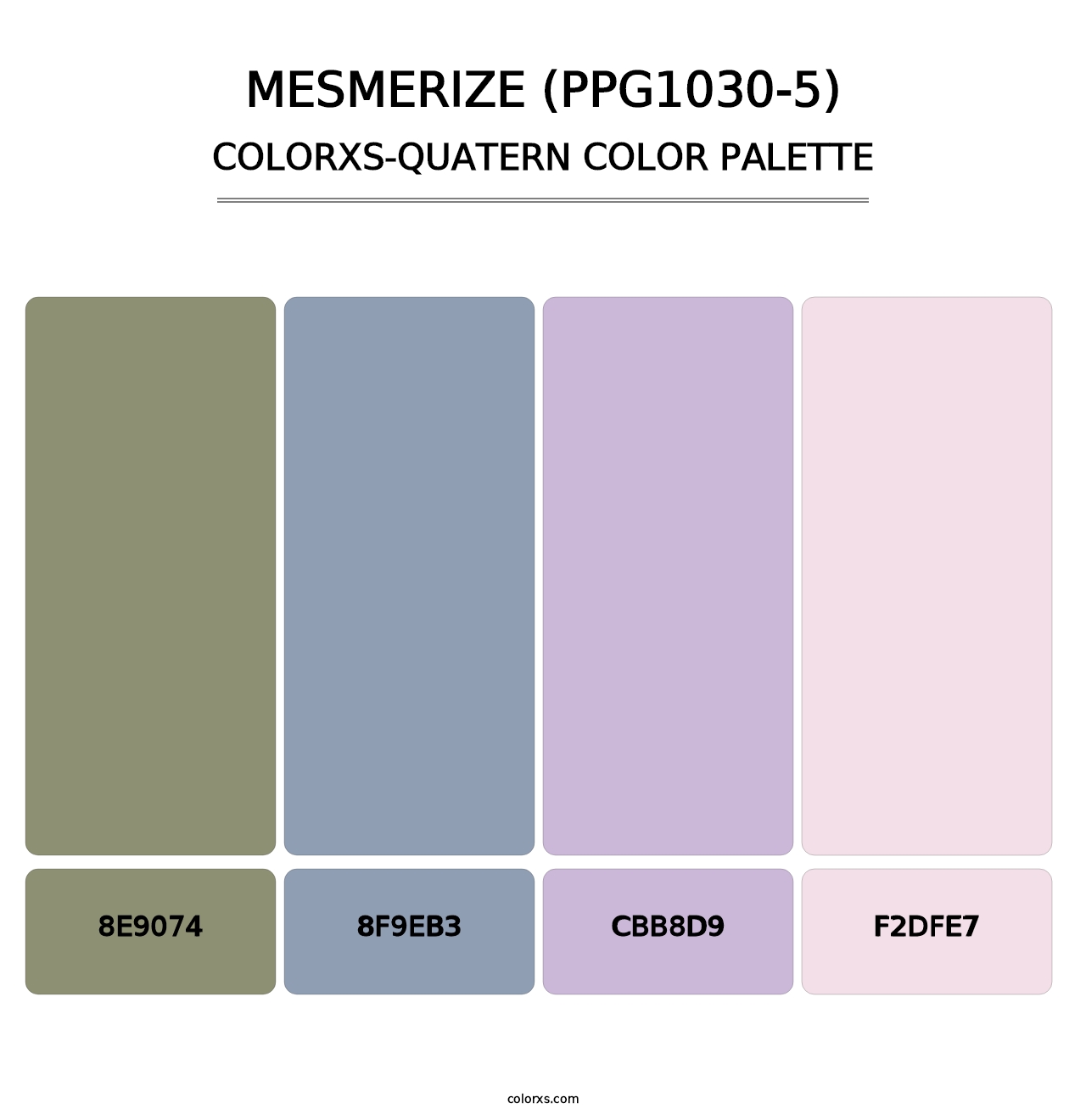 Mesmerize (PPG1030-5) - Colorxs Quatern Palette