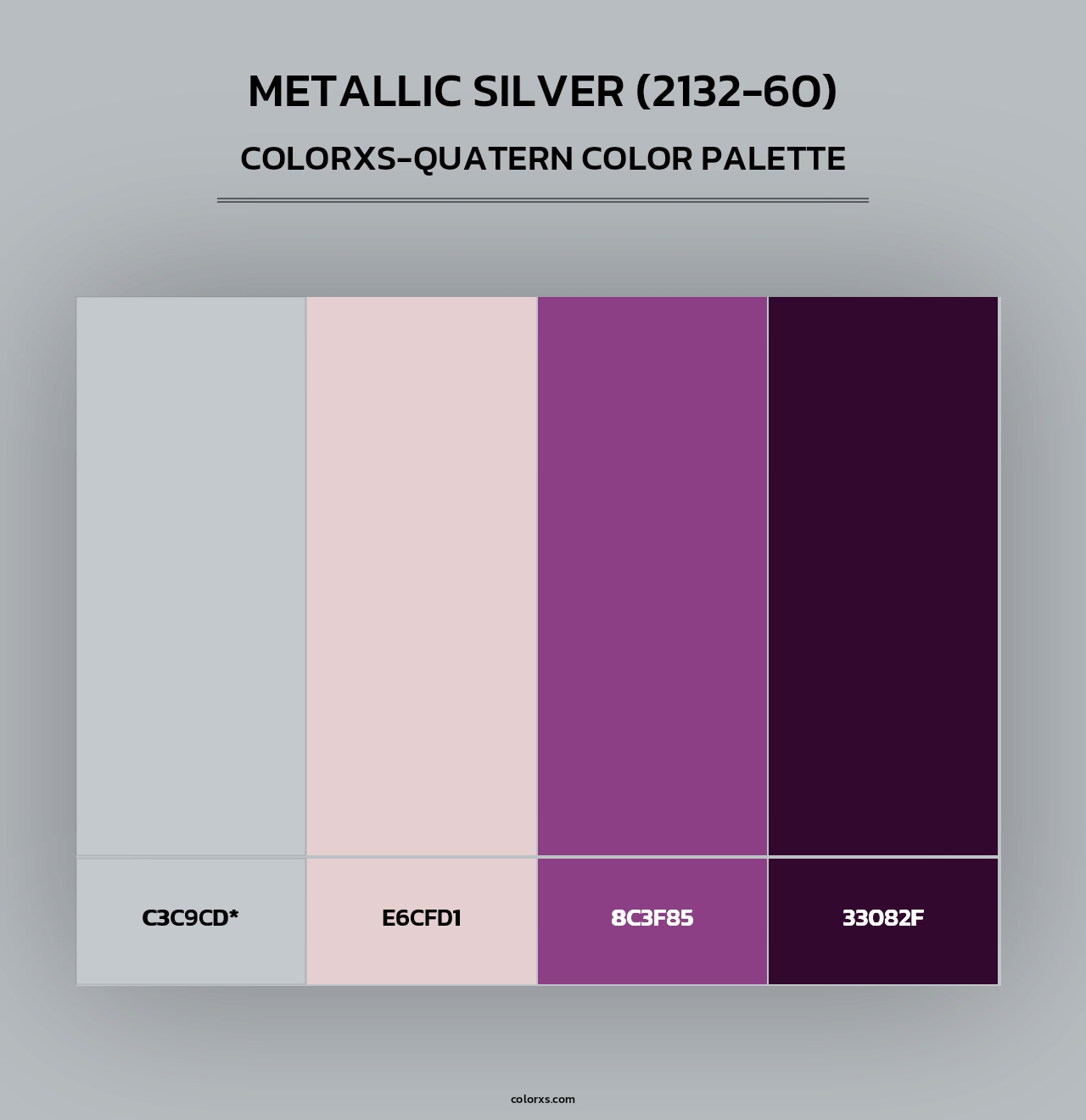 Metallic Silver (2132-60) - Colorxs Quad Palette