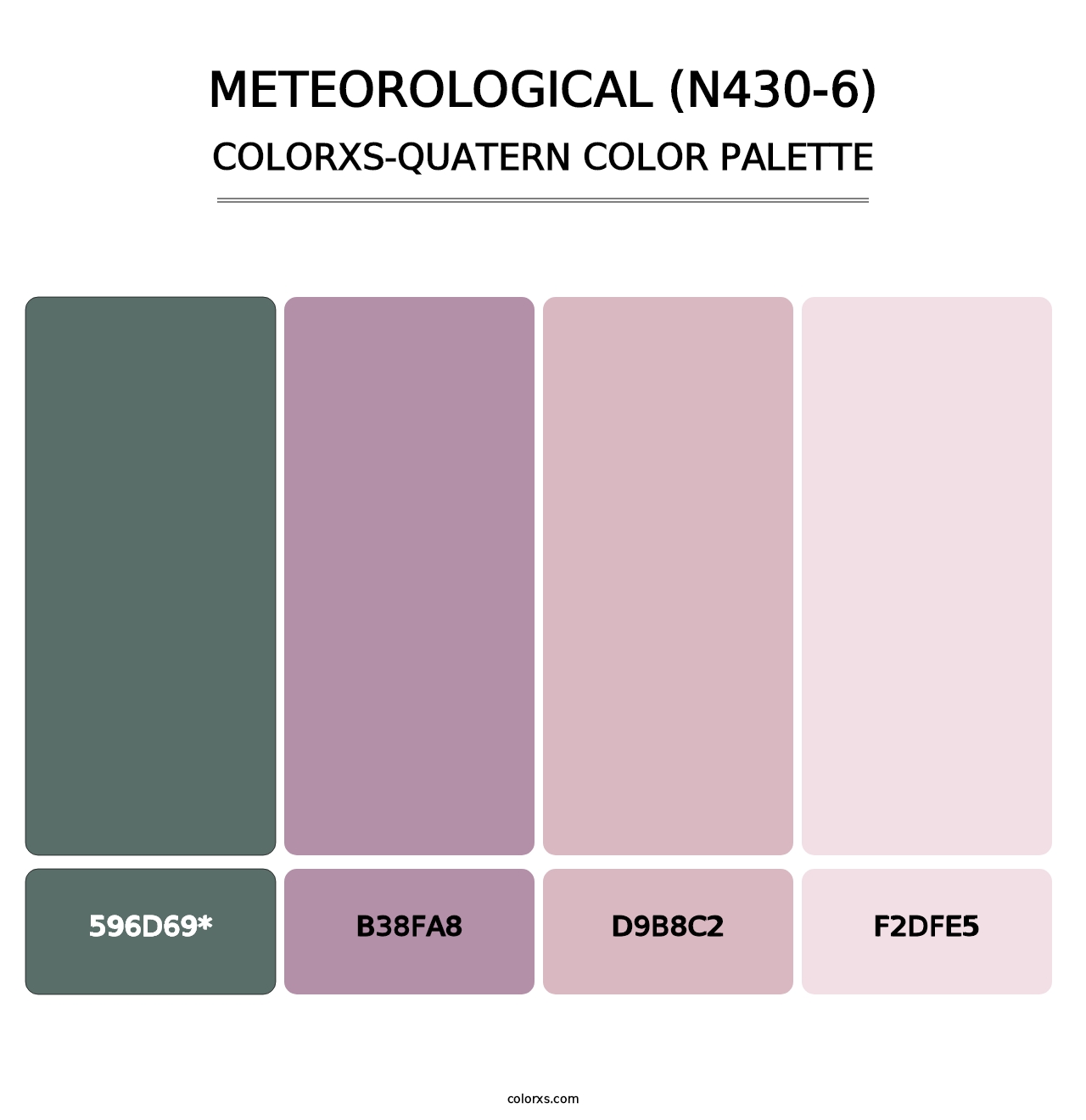 Meteorological (N430-6) - Colorxs Quatern Palette