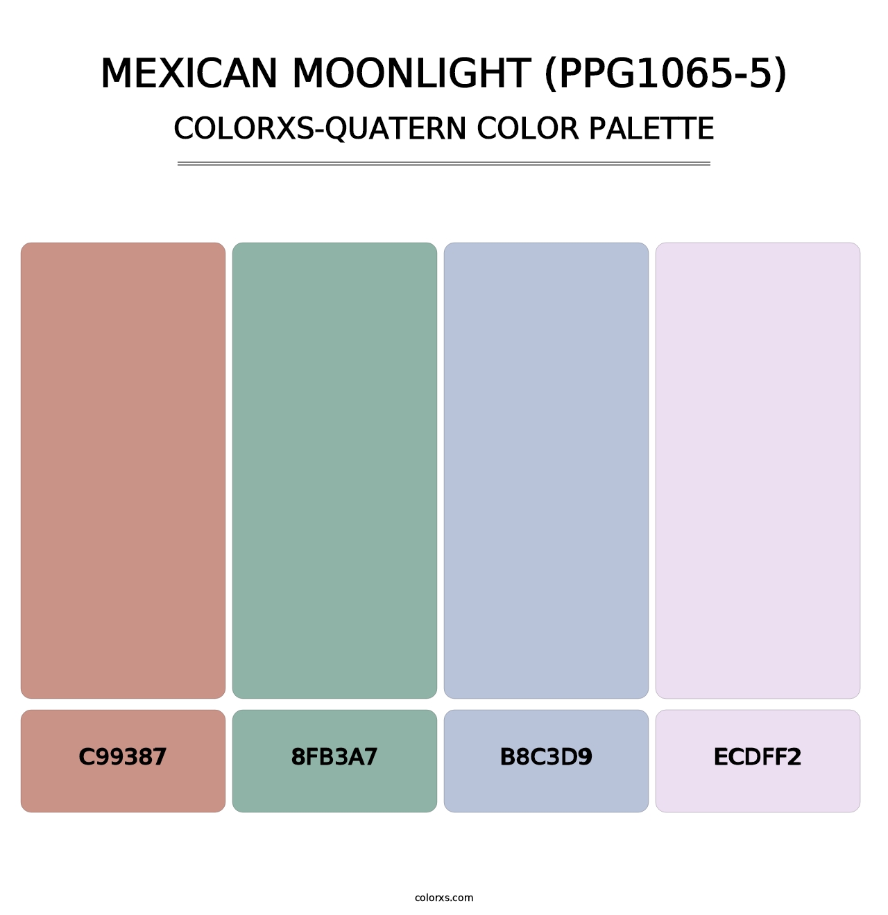 Mexican Moonlight (PPG1065-5) - Colorxs Quatern Palette