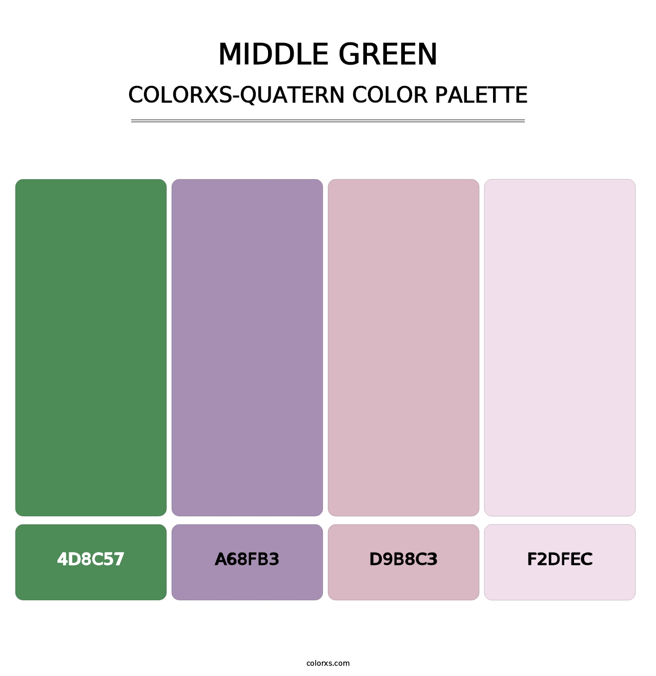 Middle Green - Colorxs Quatern Palette