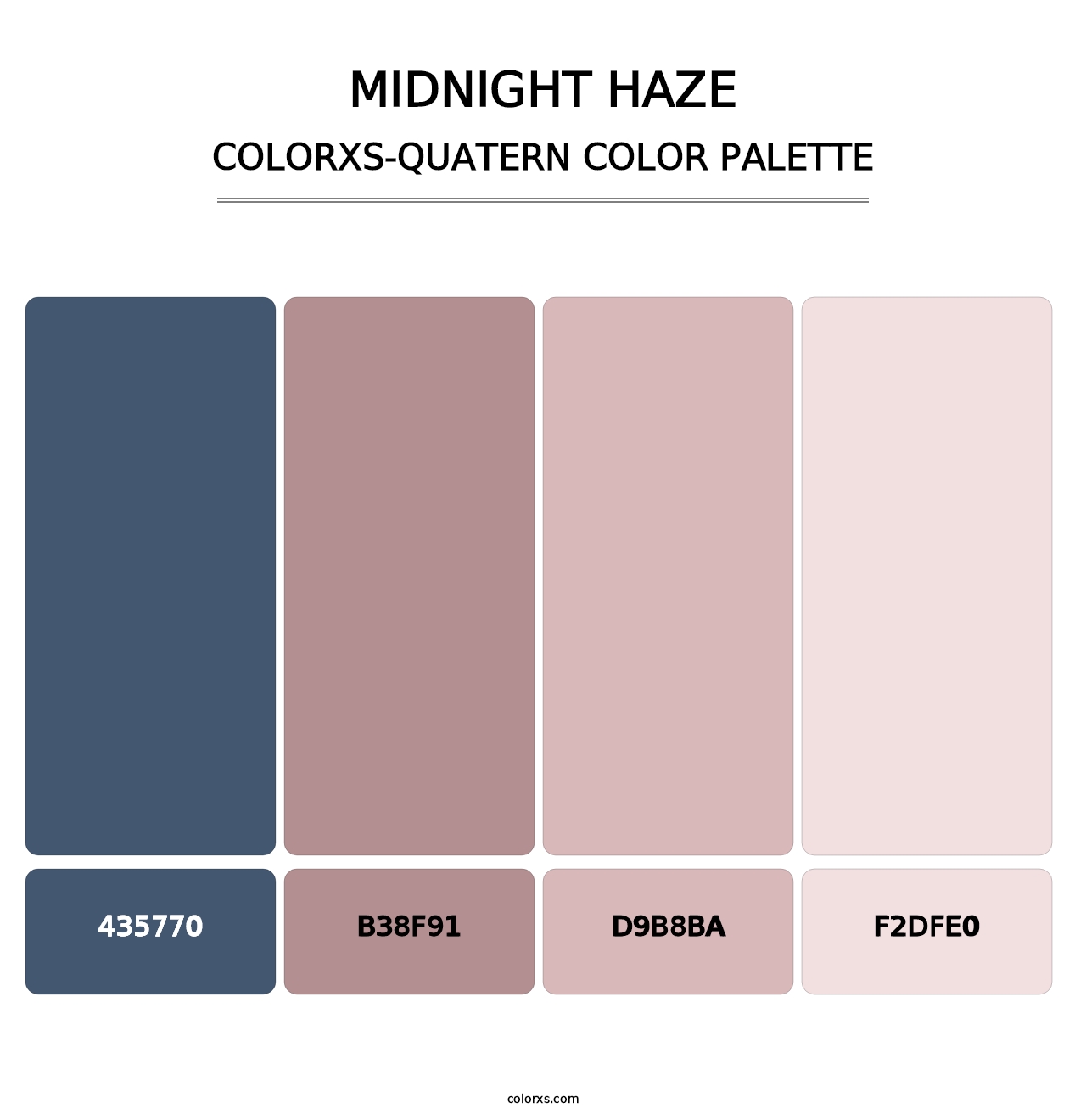 Midnight Haze - Colorxs Quatern Palette
