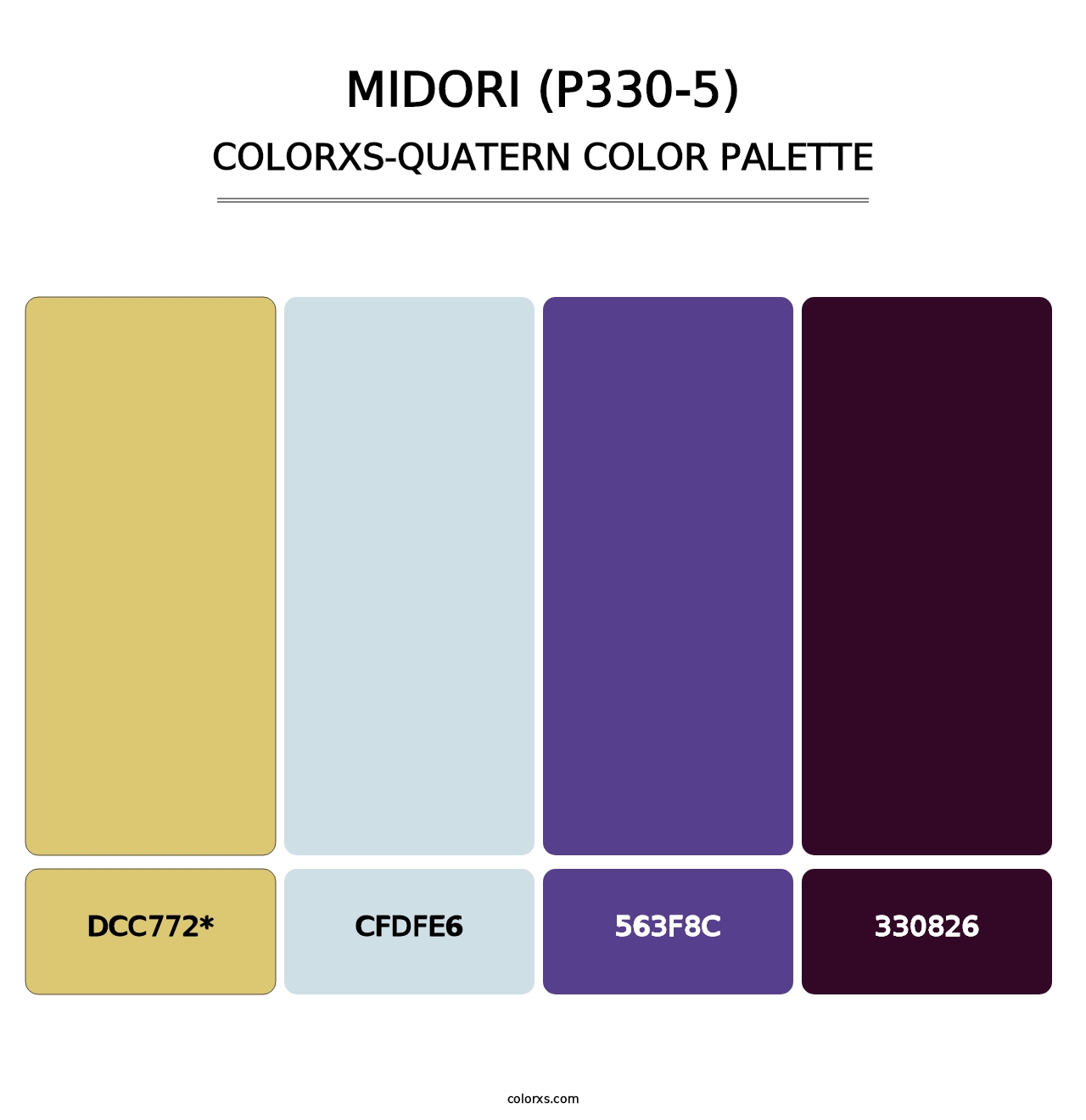 Midori (P330-5) - Colorxs Quatern Palette