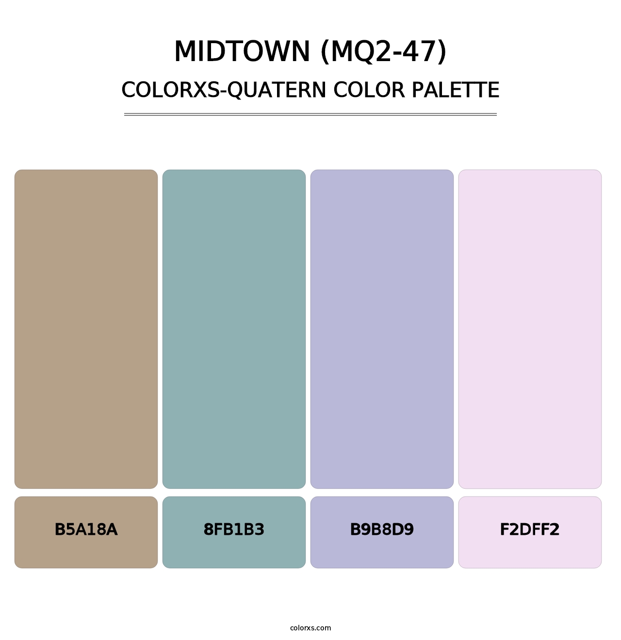 Midtown (MQ2-47) - Colorxs Quatern Palette